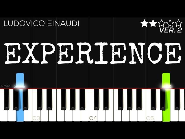 Ludovico Einaudi - Experience | EASY Piano Tutorial