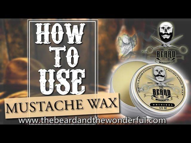 How to Use Moustache Wax