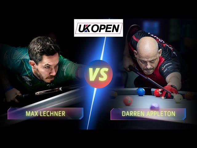 MAX LECHNER VS DARREN APPLETON | 2024 UK OPEN #billiards #9ballpool #nineball #highlights #ukopen