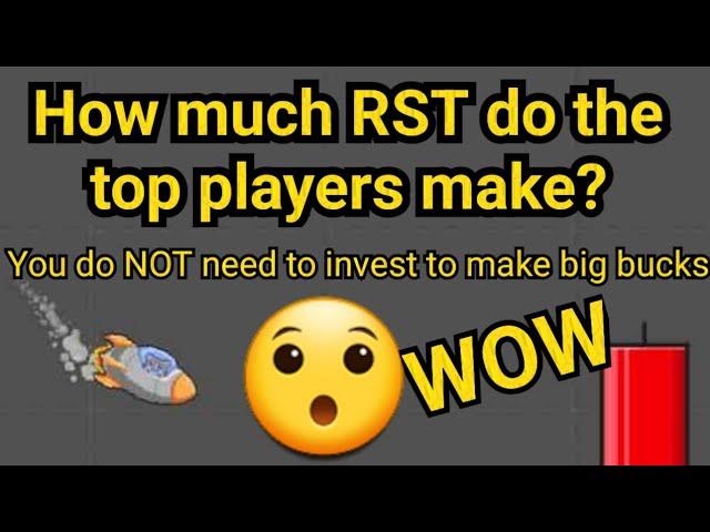 You do not need to invest money! How much RST top ranked players make on RollerCoin #3