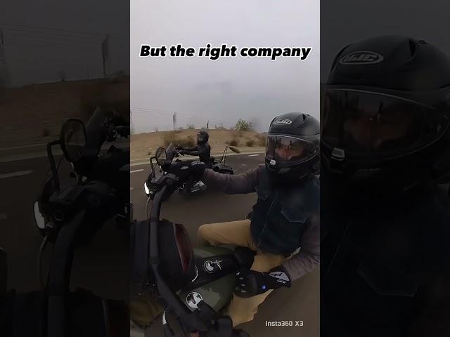 Right Company-Rainy Ride #motorcycle #motorcyclevlog #twowheelsforever