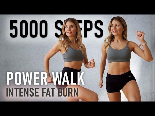 5000 STEPS SUPER SWEATY HOME WORKOUT- Do it Twice to get 10000 Steps | No Jumping Walking Workout