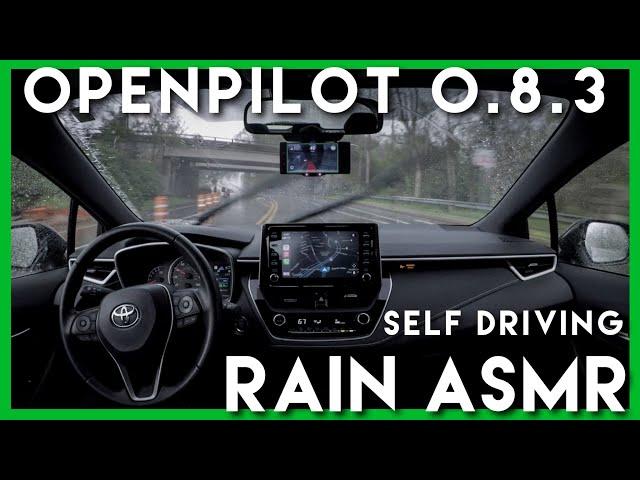 Openpilot: Self Driving Car In Rain ASMR