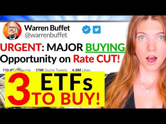 WARNING: MARKET CRASH & RECESSION will be TRIGGERED by Interest RATE CUTS (ETFs to BUY)