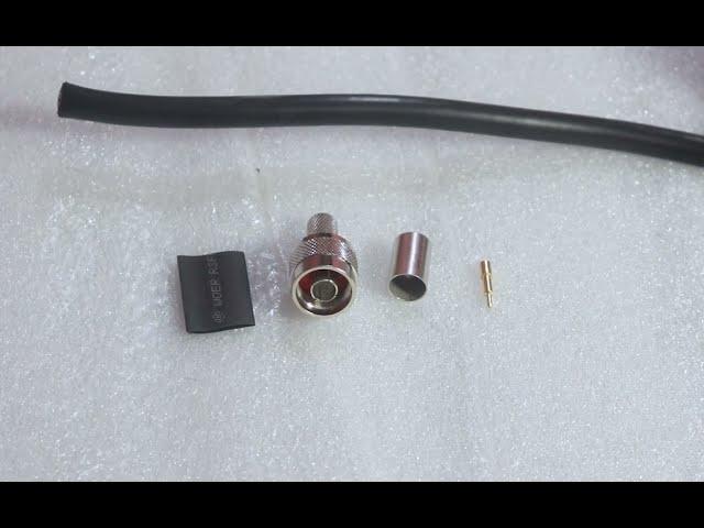 How to Make N Type Connector to RF Coaxial Cable 400, 200, RG8, RG213, RG58