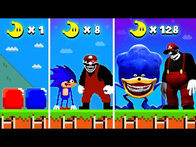 Super Mario Bros. But Every Moon Makes MX vs Shin Sonic Tapes More REALISTIC