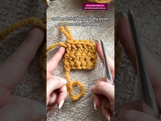 NO More Uneven Edges For Double Crochet with this Easy Tip