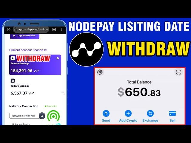 Nodepay airdrop listing date | Nodepay Airdrop Withdraw | Nodepay Claim airdrop