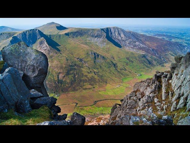 Carneddau From Ogwen Valley Snowdonia Range North Wales