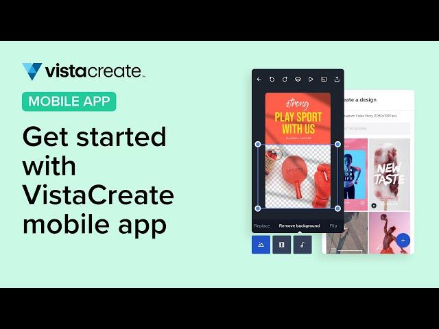 How to create your first design with the VistaCreate mobile app