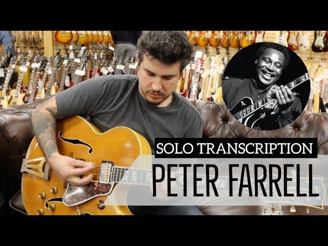 Peter Farrell solo fragment/George Benson technique(Full Transcription)