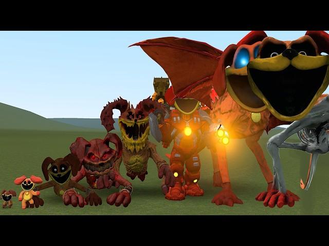 NEW EVOLUTION OF DOGDAY DRAGON MONSTER SMILING CRITTERS In Garry's Mod! (Poppy Playtime)