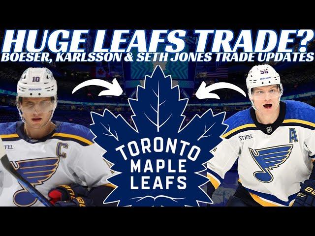 NHL Trade Rumours - Huge Leafs & Blues Trade? Boeser, Karlsson, Byfield Trade? Oilers Claim Dermott