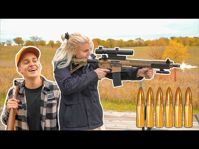 Shooting Guns with Hot Girls