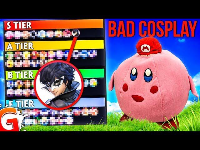 Smash Bros Ultimate Tier List.. But it's Based on BAD COSPLAY