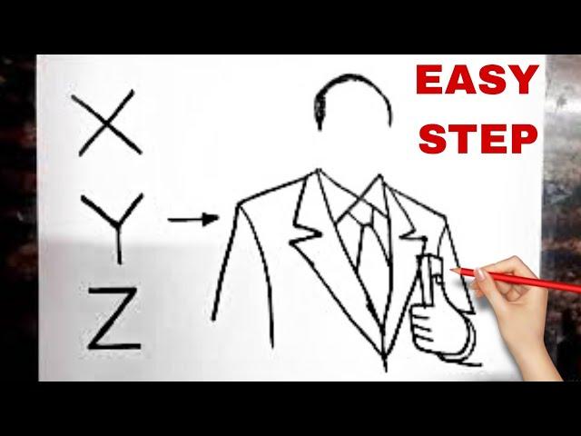 XYZ turns into Dr. BR Ambedkar Drawing // Easy Drawing