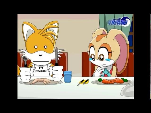 Sonic X dinner cream the rabbit crying