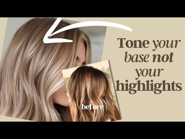 How to Fix a Brassy Base Color + Have  Bright Blonde Highlights