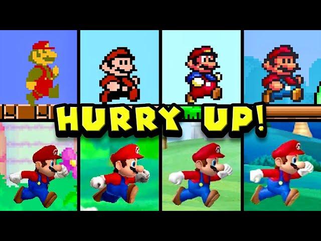 Evolution of Super Mario Bros. HURRY UP! Themes - Official, Bootlegs & Homebrews