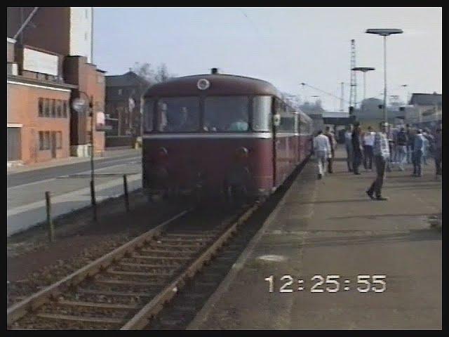 2.Teil Führerstandsmitfahrt IBSE 29.02.1992 Güterzugstrecken im Raum Bremen Nienburg