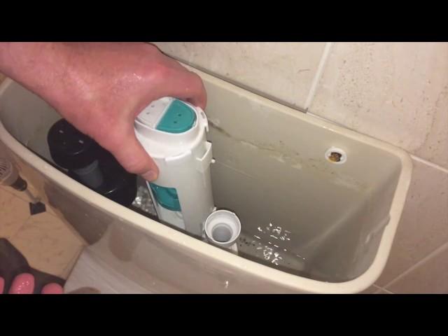 Fix Constantly Running Dual Flush Toilet Cistern By Replacing The Flush Valve Washer