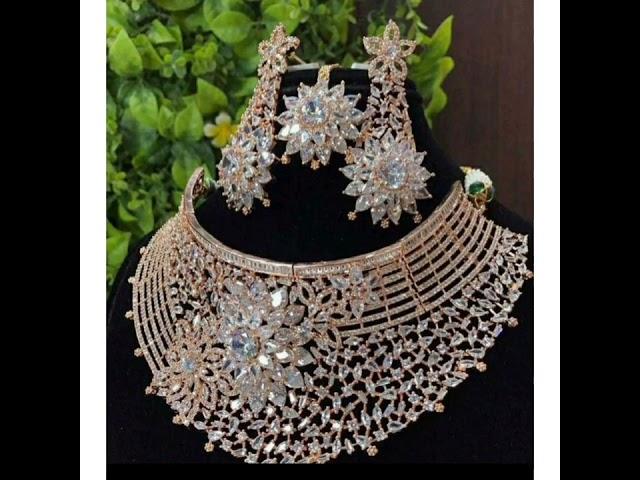 bridal necklace design#short #trending #jk fashion Style