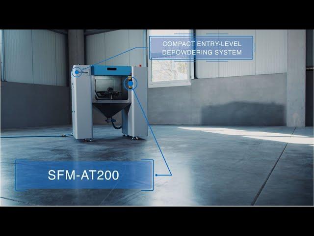 Depowdering system SFM-AT200 by Solukon product video