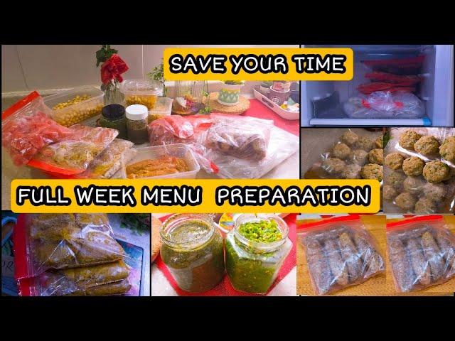 Pakistani weakly Meal planning | Full week lunch & dinner menu preparation with tips & tricks