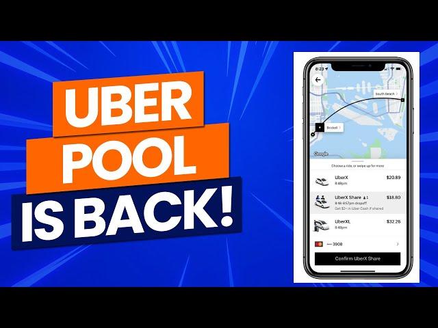 UberPOOL Is Back As UberX Share!