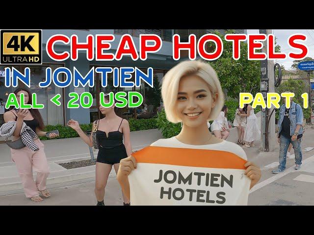 Jomtien Cheap Hotels all under 20 USD  / 700 Baht  - Part 1 - 2024 Pattaya Thailand