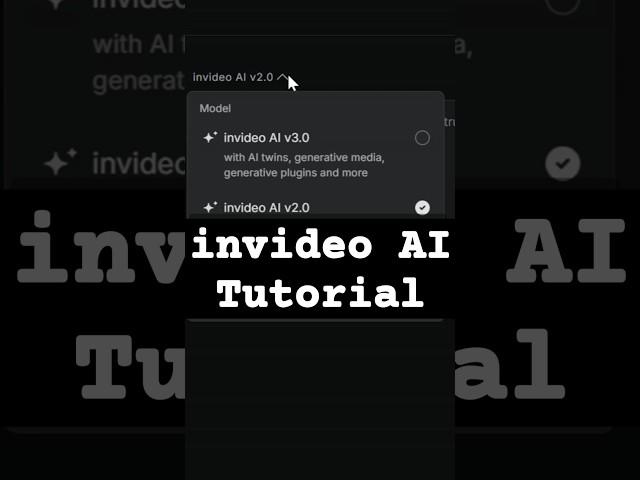 invideo AI v3.0 Quick Tutorial! #ai #aitutorials