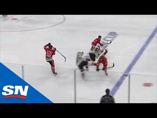 Slater Koekkoek Catches Mark Stone With Big Interference Hit