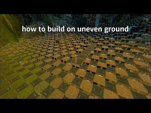 ark how to build on uneven ground