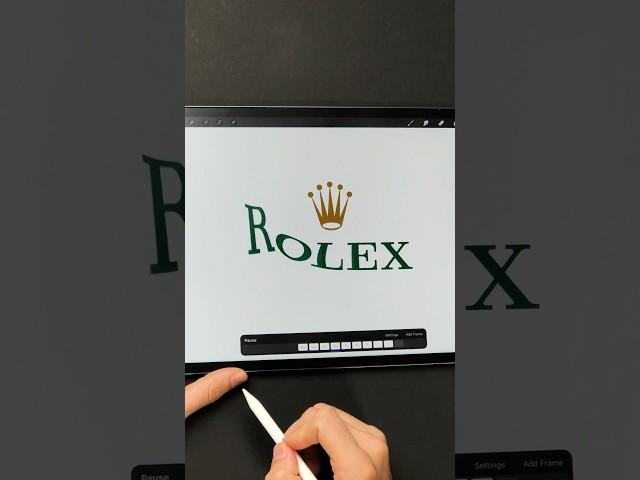 Best Rolex Animation  took me 12h to make. #logoanimation #rolex #procreate