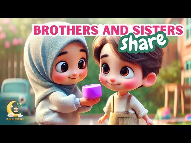 ALLAH is Pleased When We Share! | VOCALS ONLY Islamic Song for Kids