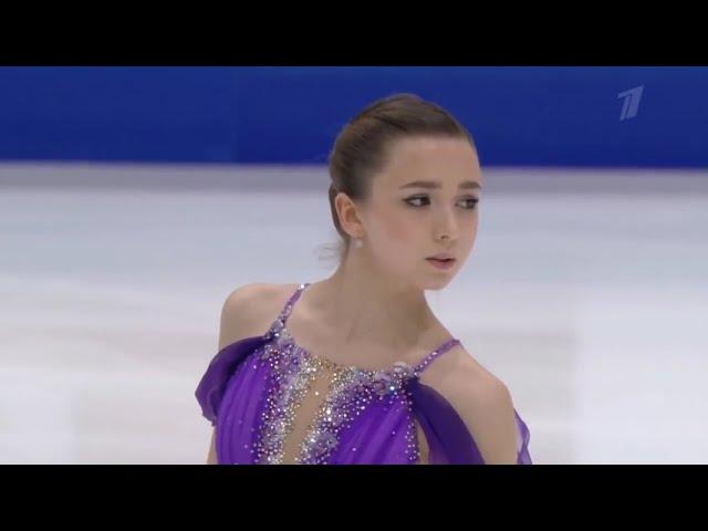 Камила Валиева. Короткая программа. Чемпионат Европы  2022 Camila Valieva. S program. European  2022