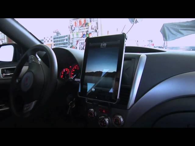 iPad in Car - Scosche Dash Kit for iPad