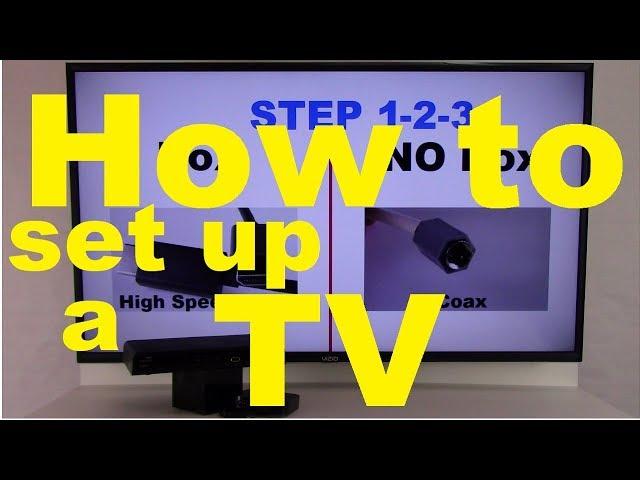 How to set up a TV