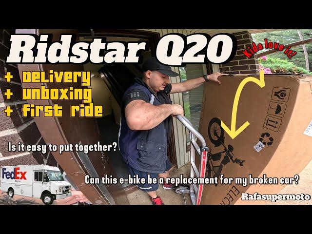 RIDSTAR Q20 - Fedex Delivery, Unboxing and riding!