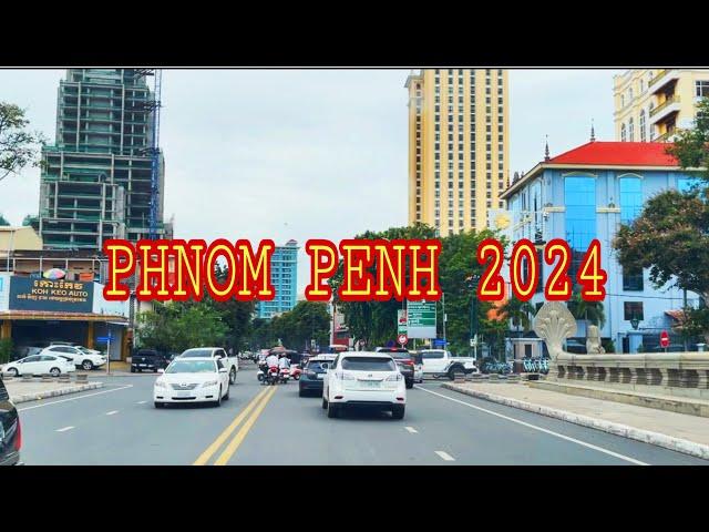 DRIVING UNDER THE SHOWER RAIN | Phnom Penh, Cambodia 2024