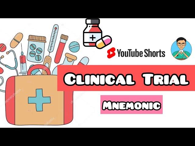 Clinical Trials - mnemonic | Pharmacology | USMLE, NCLEX  | #shorts