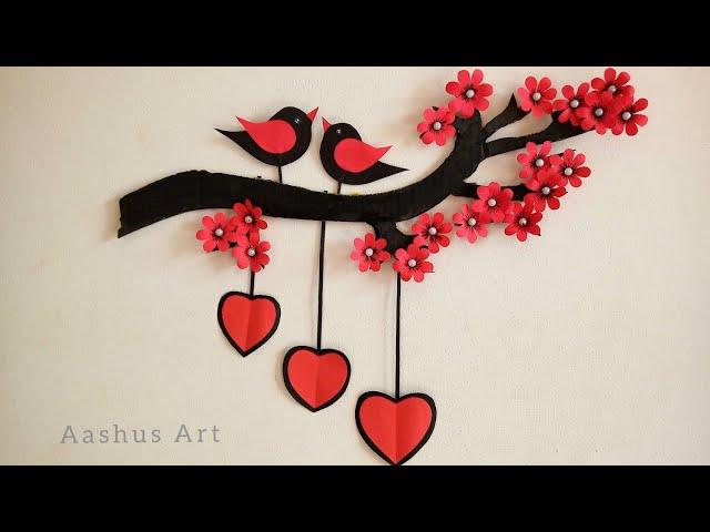 Paper Craft For Home Decoration | Wall Hanging Ideas | Paper Flower Wall Hanging | Paper Craft.