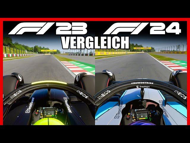 F1 24 vs. F1 23 - Vergleich in Suzuka