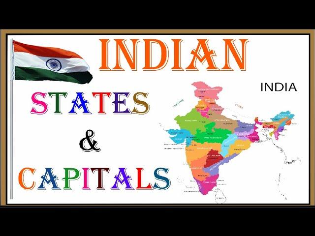 Indian States & Capitals || 29 States of India | Capital Cities of Indian States | General Knowledge