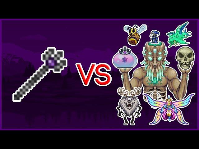 Terraria 1.4.4.9 - Unholy Trident vs ALL Bosses