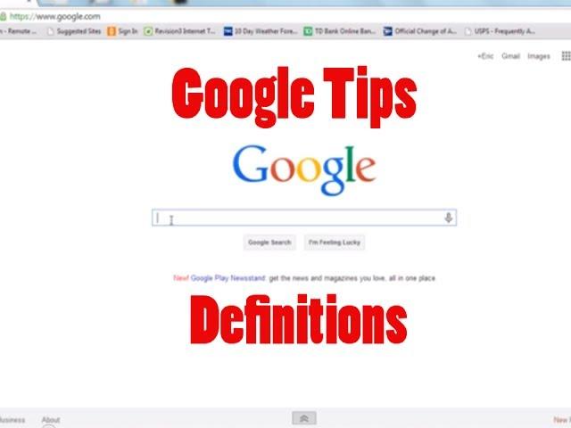 Look up definitions with Google Search - Google Tips