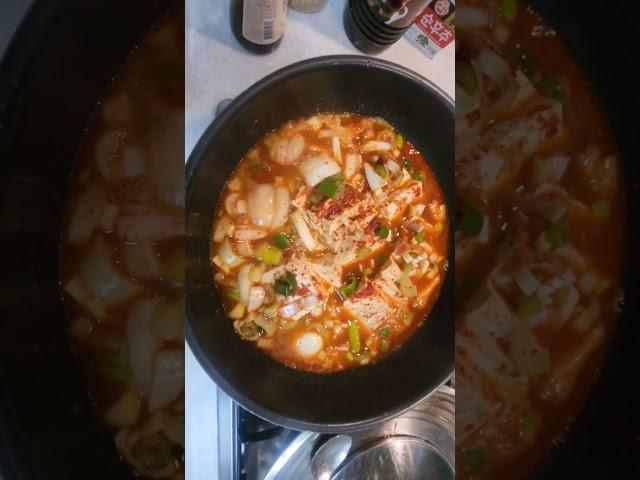 #강릉초당두부로#두부찌개#아침준비1