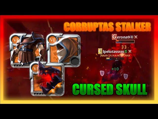 CALAVERA EN CORRUPTAS!! TOP META BUILD STALKER 95%WINRATE ALBION ONLINE ESPAÑOL 2024