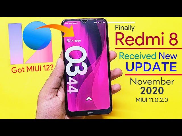Finally Redmi 8 Got a New Update - MiUi 12?? November Update