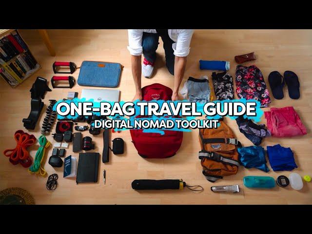 My Ultimate One-Bag Travel Setup ️ Digital Nomad Packing Guide 2024